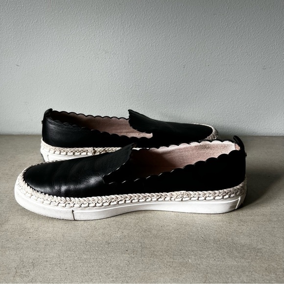 Kate Spade Loren Black Scalloped Slip-On Espadrille Sneakers - Picture 5 of 7